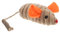 DIKACA Souris pour Herbe à Chat et Corde Élastique Interactif et Engageant pour Intérieur