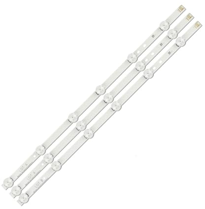 SPOUPKFKCK 3 PCS DRT 3.0 32 Pollici AB Striscia di Retroilluminazione A LED Misura for LG TV AGF78400101 6920L-0418D Innotek WOREE AB Sung Wei 55VO E74739 59 Centimetri 6LED