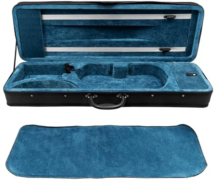 Violin Case,4/4 Full Size Violin Case Lightweight for Practice and Performance, Portable Carrying Bag Violin Travel Case with Backpack Straps and Multiple Storage Compartments for Musicians