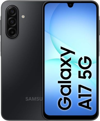 Samsng Galaxy A17 5G 8GB RAM 256GB Storage, AI Smartphone, Slim 7.5mm Frame, Large Display, 50MP Camera, 5000mAh Battery, Unlocked Mobile Phone (Black)