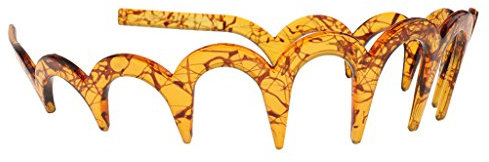 Serre-tête Peigne à Cheveux Zigzag Bande Crantée Bandeau Femme Homme Fille - 1, Taille unique