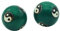 3,8 cm Gesundheits-Handbälle, geschnitzt, Tai Chi Muster, Cloisonne Übung Stressbälle Craft Collection BS142 (S, Grün)