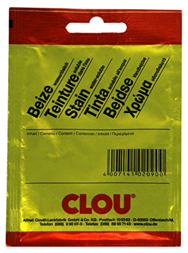 CLOU Beize wasserlöslich, 5er Pack Beutelbeize - Farbwahl - 171 kirschbaum