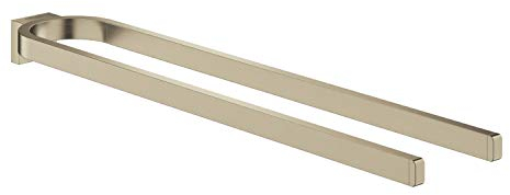 GROHE Selection | Essentials - Handtuchhalter, nicht schwenkbar | zwei Arme | nickel gebürstet | 41059EN0