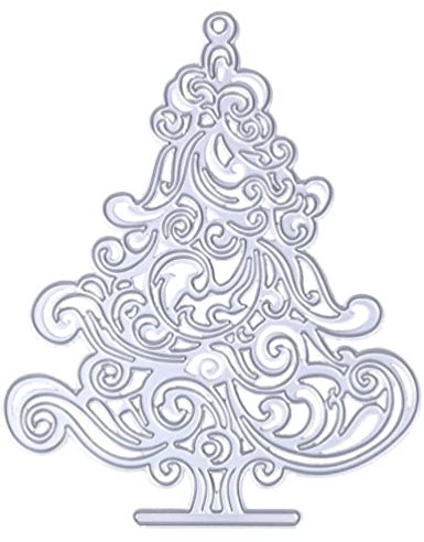 MILISTEN Christmas Cutting Dies Holiday Card Making Metal Stencil Xmas Tree Cutting Stencil Template Molds for DIY Crafts Supplies
