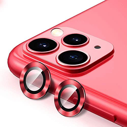 Camera Lens Protector, 2 in 1 Back Camera Screen Protector Glass + Metal Lens Ring for iPhone 11 12 Pro MAX