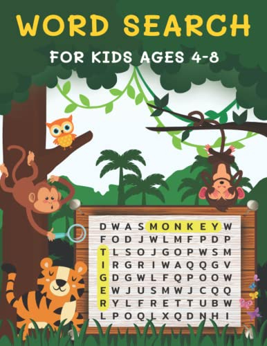 Word Search for Kids Ages 4-8: Word Search Puzzle Book for Kids Ages 4-8 | 105 Puzzles