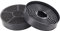 DL-pro Lot de 2 filtres à charbon actif ronds de 105 mm de diamètre pour hotte aspirante Respekta MIZ0058 CH21../CH22../CH31.. I PKM CF130 I Candy 449040890 35602288