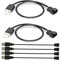 Gebildet 6pcs USB to 3pin/4pin PWM 5V USB Sleeve Fan Power Adapter Cable, USB to 3pin/4pin Case Fan Adapter Connector Cable (USB 3pin/4pin Cable)