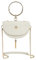 VICTORIA HYDE Handtasche Schultertaschen Shoulderbag Umhängetaschen Damen Echtes Leder Grün Beige Rot Half-moon Bag (Beige)
