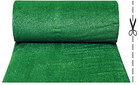 OLIVO.Shop | Grass Green Prato Sintetico 7 mm a Metro, Erba Artificiale Interno Esterno drenante su Misura, Tappeto Erba Finta H 1 mt