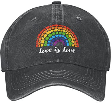 Love is Love LGBT Pride Baseball Cap Hip Hop Style PopCaps Verstellbare Denim Dad Hats für Männer und Frauen