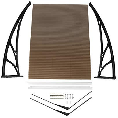 Robot Tondeuse Toit de Garage Tondeuse Automower Carport Kit Auvent Polycarbonate Protection UV Protection Pluie Protection Neige Anti-Grêve Robot Tondeuse Accessoires (100 * 78 * 50cm (Sarcelle))