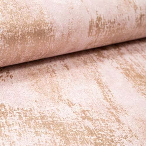 SOPHIE LAURENCE Concrete Design Shimmering Metallic Effect Thick Wallpaper in Pink - Coverage Wall Area of 5.32 Sq m