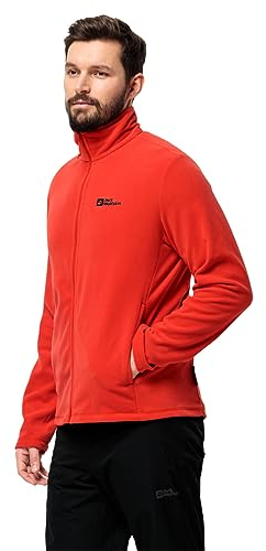 Jack Wolfskin Herren Taunus FZ M Fleece-Jacke, Strong red, M