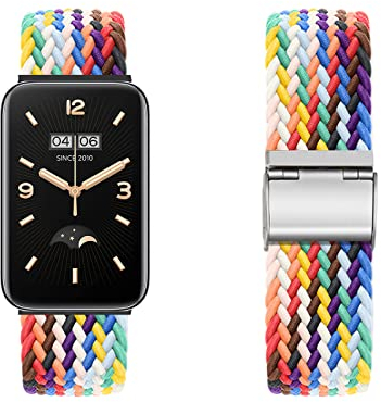KUWAI Cinturino per Xiaomi Band 7 Pro, cinturino in nylon intrecciato per Xiaomi Band 7 Pro, cinturino per uomo e donna, in acciaio inox, regolabile con Xiaomi Band 7 Pro