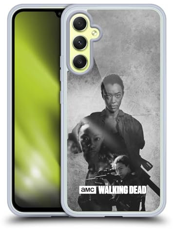 Head Case Designs Offizielle AMC The Walking Dead Sasha Doppelte Aussetzung Soft Gel Handyhülle Hülle kompatibel mit Samsung Galaxy A34 5G