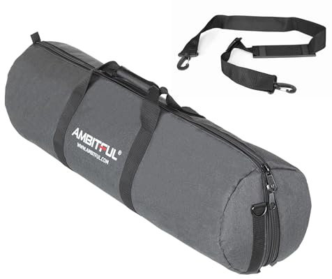 AMBITFUL Funda de transporte para trípode de versión ampliada 21/25/31/39/43/47/51/55/para soportes de luz, soporte de pluma, paraguas y trípode, accesorios de fotografía (55 cm x 18 cm)