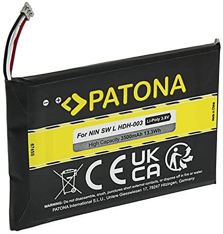 PATONA Batería Reemplazo para Nintendo HDH-003, HDH-A-BPHAT-C0 Baterías 3500mAh Compatible con Nintendo Switch Lite Consola de Juegos NS Lite