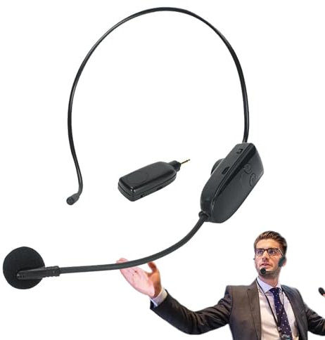 Wpsagek Amplificador de Voz Inalámbrico,Amplificador de Voz Micrófono Inalámbrico | Amplificador de voz con micrófono para profesores recargable 2,4G | Micrófono manos libres, amplificador portátil