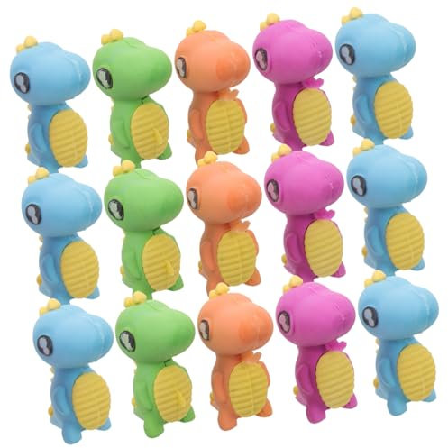 TOYANDONA 15St Radiergummi Buntstifte Masse abnehmbar radierer kinder erasers for Rätsel für Erwachsene kinder rätsel Kindergartengeschenk Mini-Radierer Schüttgut Füllstoff Preis- 3d