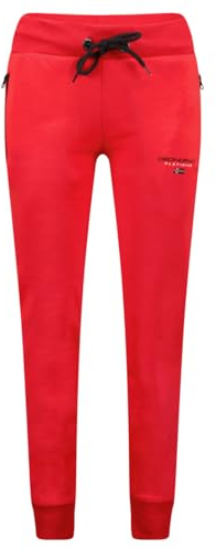 Geographical Norway Mtartar Lady - Jogginghose Frau - Trainingshosen Sport Fitness Running - Überbekleidung Yoga Damen Taschen Baumwolle - Frauen Spring Winter (ROT L)