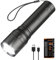 SuperFire LED Taschenlampe Kinder Aufladbar, Superhelle Mini Torch Eingebaute Batterie Taschenlampen mit 4 Lichtmodi,Wasserdichte Handlampe für Camping, Wandern, Angeln, Outdoor, Notfäll