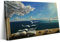 ALMLZL Salvador Dali Wellenbuch auf Leinwand, Wandkunst, Surrealismus, Kunstdrucke, berühmtes Ölgemälde, Reproduktion, abstraktes Segelboot-Poster, Wohnzimmer, Schlafzimmer, blaue Wanddekoration,