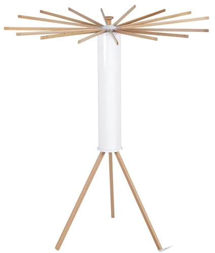 Gr8 Home Octopus Drying Rack Clothes Airer 16 Wooden Collapsible Pole Arms Laundry Dryer Horse Floor Standing Tripod Hanger Holder Cylinder Stand