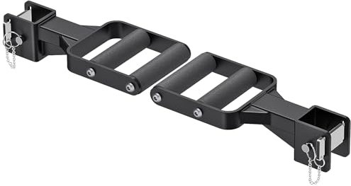 Kipika Multi-Grip Dip Bars Attachment for 2 x 2 Power Rack, Wide & Narrow Handles, Squat Rack Accessories for Home Gym Fitness Strength Training, Comfort Foam Grips, 500 lbs Capacity, 2 Pack