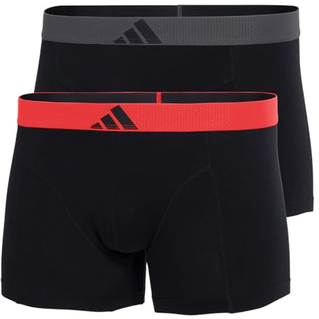 adidas Herren Trunk (2 Pack) - Active Flex Cotton Body - Boxershorts - Bequeme Unterwäsche
