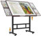 Jigsaw Puzzle Table 1500 Pieces, Adjustable Height Puzzle Board with Cover and 4 Drawers, 34x26in Puzzle Tables for Adults, Puzzle Board with Cover and Legs (Coffee Color)