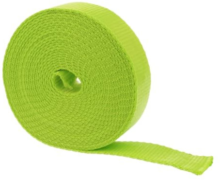 Kacperek - Gurtband Polypropylen - Glatt und 50m Lang - Stark für DIY Abschleppseile und Gepäckgurt - Gewebeband - Gurtbänder für Taschen, Rucksack Band, Gürtel - Breite 25 mm - Seledyn
