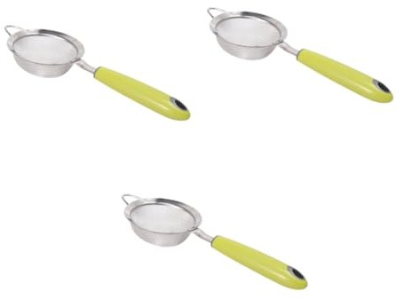 Garneck 3St Teefilter kitchen filter saftfilter teesiebe mehlsieb Küchensieb Drahtlöffel Cocktailsieb Kochskimmer Lebensmittelfilter für die Küche geschlitzter Skimmer Edelstahlsiebe