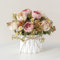 AUSHOPLAH Kunstblumen, Kunstblumen Wie Echt, KüNstliche Blumen In Vase, Desktop Kleine BlumentöPfe, Hochzeit Deko Blumen E18 (Rosa)