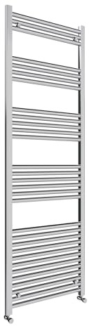 Straight Chrome Steel Heated Towel Rail Bathroom Heating Ladder Radiator (600x1400)