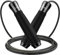 Gritin Springseil, Speed Rope Verstellbar mit Rutschfest & Ergonomisch Griffe, 3M Länge Einstellbar Seil mit Skalenmarkierung, für Fitness&Ausdauer&Seilspringen, inkl. Längenversteller, Schwarz
