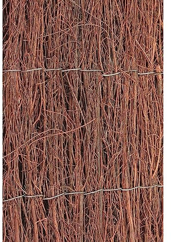 Garden Fence Hundezaun Fences Garten Zaun - Nature Garten-Sichtschutz Heidekraut 1,5×3 m 3 cm Dick für Terasse Balkon Garten Campingplatz