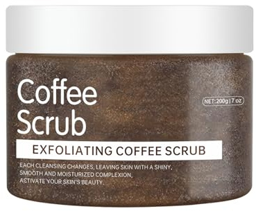 Körperpeeling mit Salz aus Himalaya Meer 200g - Feuchtigkeitsspendend & pflegend, Natürlichen Ölen & Mineralstoffen, keine Parabene, vegan, frei von Tierversuchen (Kaffee)