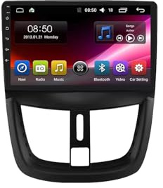Touchscreen per Peugeot 207 207CC 2006-2015 9 Pollici Android 15 Car Radio con Wireless Carplay Android Auto Per, 4 core 2G+64G