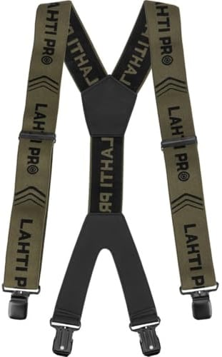 Lahti PRO Hosenträger Für Herren Mit Metallclips - Arbeitshosenträger Breit 5 Cm - Hosenträger Arbeit Y Form Mit Clips Suspensores Hombre (Pack de 1)