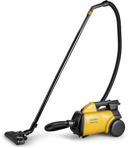 Eureka Canister Vacuum, Pet Friendly Vacuum Cleaner for Home, Lightweight Powerful Vacuum for Carpets and Hardfloors, 3670G Ordinary, Yellow