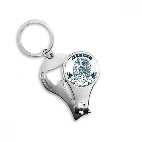 médiéval Chevaliers d'Europe Détruire Aigle Emblème Porte-clés en métal Bague multifonction Pince à ongles Décapsuleur de voiture Keychain Meilleur Cadeau de Charm
