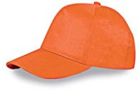 CAPPELLINO BERRETTO BAMBINO 5 PZ CON VISIERA (ARANCIONE PM101AR)