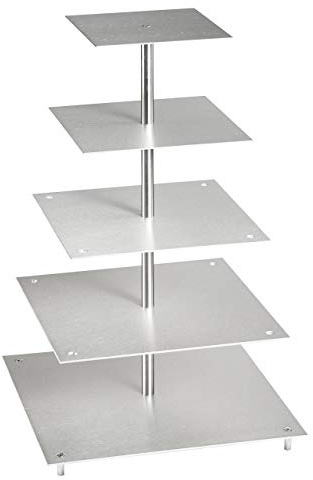 Tortenständer Tortenständer Eckig Aluminium (5 Stöckig)