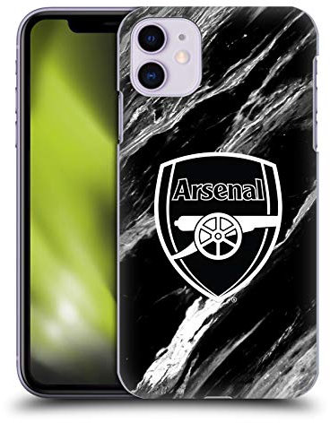 Head Case Designs Officially Licensed Arsenal FC Marble Crest Patterns Hard Back Case Compatible With Apple iPhone 11
