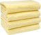 ZOLLNER 4er Set Handtücher - weiche und saugstarke Gästehandtücher - waschbar bis 95°C - Baumwolle - 50x100 cm in gelb