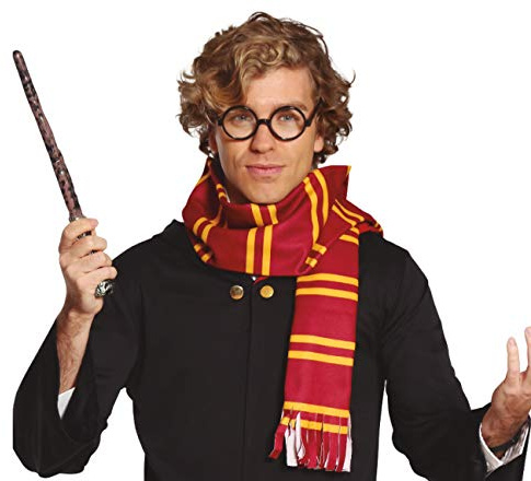 FIESTAS GUIRCA - Guirca Studenten-Set Zauberer Schal und Brille, Mehrfarbig (setpotter)