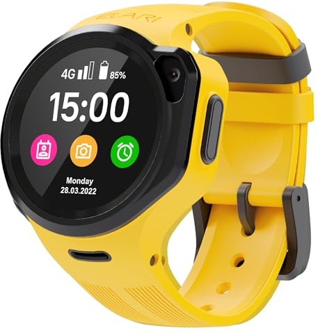 Elari KidPhone 4GR - 4G Kinder Smartwatch Telefon GPS Tracker für Jungen und Mädchen, KidGram Messenger mit sicherem Inhalt, 2-Wege-Audio- und Videoanrufe, SOS-Taste, Kamera