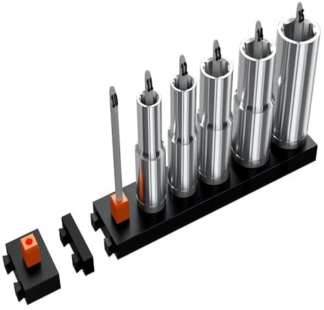 Modular 3/8 Socket Organizers | Includes 12 Modular Socket Organizers and 8 Spacers | Simple and Effective Tool For Socket Organization | Organize Your Sockets Quickly For Fast Accountability.